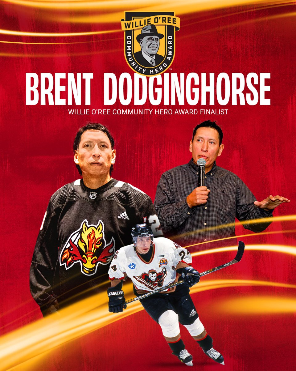 Brent Dodginghorse has been named a Canadian finalist for this year's Willie O'Ree Community Hero Award!

The winner will receive $25,000 to be directed to the charity of of their choice ❤️

Vote for Brent: cflam.es/4jSoTdS