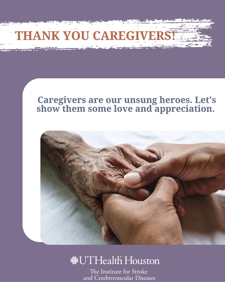Tag a caregiver you know and thank them for their love, kindness and dedication. ❤️

#ThankYouCaregivers #StrokeAwarenessMonth