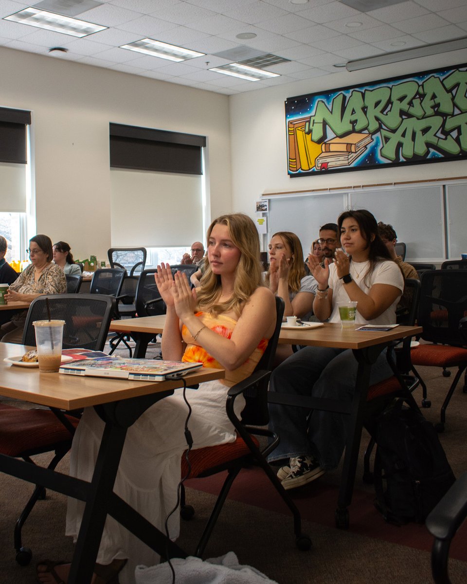 VT English (@vtenglish) on Twitter photo Looking back at a session on language science during our Undergraduate Excellence Conference. Photos by Maia Tartaglino, Words & Pictures Correspondent.
#UndergraduateConference #EnglishMajor #VTEnglish Looking back at a session on language science during our Undergraduate Excellence Conference. Photos by Maia Tartaglino, Words & Pictures Correspondent.
#UndergraduateConference #EnglishMajor #VTEnglish