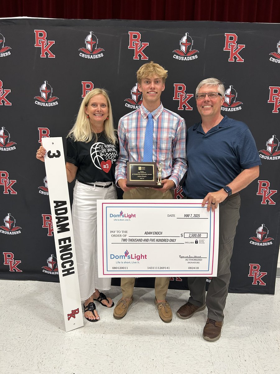 Adam Enoch (@adamenoch3) on Twitter photo Honored to be awarded the JP Thornton Crusader Award and the Dominic Allmond Memorial Scholarship! Great way to end my time at Bishop Kenny. <a href="/BKHS_BBB/">Bishop Kenny Boys Basketball</a> <a href="/jerry_buckley/">Jerry Buckley</a> Honored to be awarded the JP Thornton Crusader Award and the Dominic Allmond Memorial Scholarship! Great way to end my time at Bishop Kenny. <a href="/BKHS_BBB/">Bishop Kenny Boys Basketball</a> <a href="/jerry_buckley/">Jerry Buckley</a>