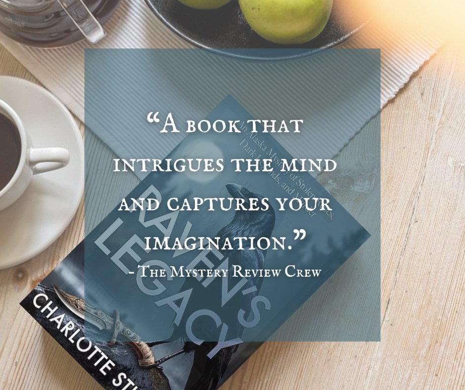 “A book that intrigues the mind and captures your imagination.”—The Mystery Review Crew
Want to take a trip to Alaska this summer? Be sure to check out <a href="/quirkymysteries/">Charlotte Stuart</a>'s newest mystery, Raven's Legacy!

See the full review on our website!
mysteryreviewcrew.com/ravens-legacy-…