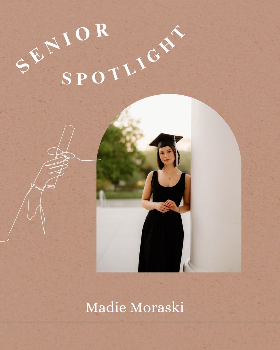 Next is Madie! Madie will return to UNO to begin her graduate study in the field of speech-language pathology in the fall of 2025! @sertomainc @national_nsslha #nsslhastrong