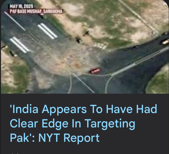 Shravan Sharad Nadkarni (@oncoshravan) on Twitter photo Dear <a href="/nytimes/">The New York Times</a>
Greetings from India.
Thank you for what āappears to beā a begrudging acknowledgement of a clear āedgeā.
Drones, air bases, runways, aircrafts, terrorist camps all destroyedā¦.without any damage on our sideā¦.fantastic air defenseā¦but! Edge!
The bias is Dear <a href="/nytimes/">The New York Times</a>
Greetings from India.
Thank you for what āappears to beā a begrudging acknowledgement of a clear āedgeā.
Drones, air bases, runways, aircrafts, terrorist camps all destroyedā¦.without any damage on our sideā¦.fantastic air defenseā¦but! Edge!
The bias is