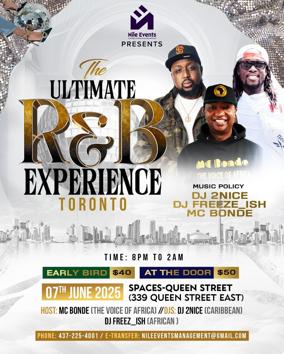 The ULTIMATE R&amp;B Experience is coming to #Toronto on June 7th, 2025. 

Get your tickets 🎟 ASAP!!! 

More info on the flyer...