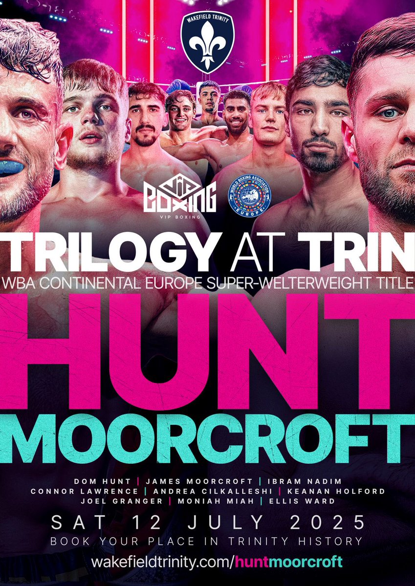 VIPboxing (@vipboxing) on Twitter photo LIVE FROM 6PM
Dom Hunt & James Moorcroft go head-to-head on <a href="/BBCRadioLeeds/">BBC Radio Leeds</a> ahead of their July 12 trilogy clash!
Don’t miss the verbal jabs before the real ones fly…
Tune in here: bbc.co.uk/sounds/play/li…
#HuntMoorcroft3 #VIPBoxing #BoxingTrilogy #LiveOnRadio #FightBuildUp LIVE FROM 6PM
Dom Hunt & James Moorcroft go head-to-head on <a href="/BBCRadioLeeds/">BBC Radio Leeds</a> ahead of their July 12 trilogy clash!
Don’t miss the verbal jabs before the real ones fly…
Tune in here: bbc.co.uk/sounds/play/li…
#HuntMoorcroft3 #VIPBoxing #BoxingTrilogy #LiveOnRadio #FightBuildUp
