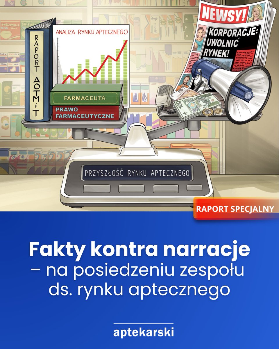 🟠 Rzeczywistość znów przerosła wszelkie wyobrażenia o tym, jak mogłoby przebiegać kolejne posiedzenie zespołu ds. rynku aptecznego.
👉 bit.ly/4jYrq6j
Znów mieliśmy więc gorącą potyczkę na argumenty i tezy nie mające oparcia w faktach. W naszym raporcie prezentujemy te