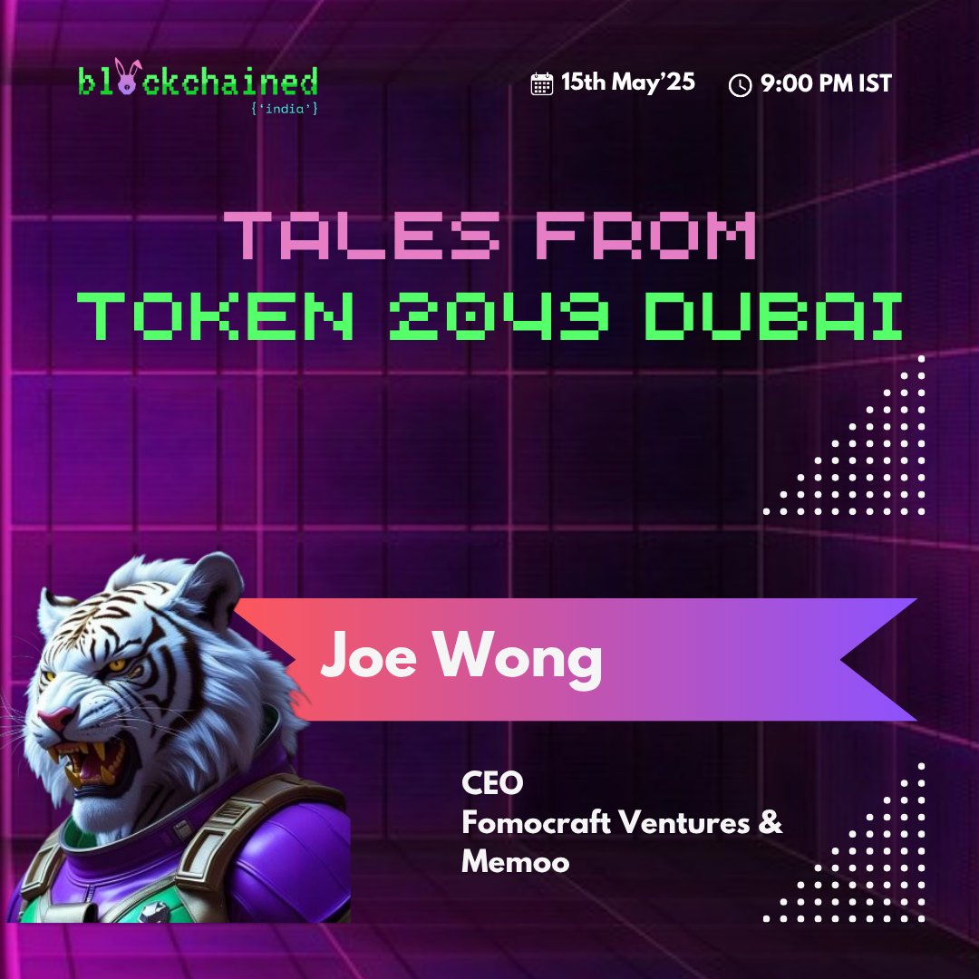 <a href="/KhunJoe5/">Joe Wong</a>, CEO, <a href="/FOMOcraft/">Fomocraft Ventures</a> &amp; <a href="/MemooAI/">Memoo 🐂</a> 

Fomocraft is a hybrid VC and advisory firm that helps showcase your project to the crypto community. 

Memoo is a platform for buying, selling and launching memes on Solana!

5/