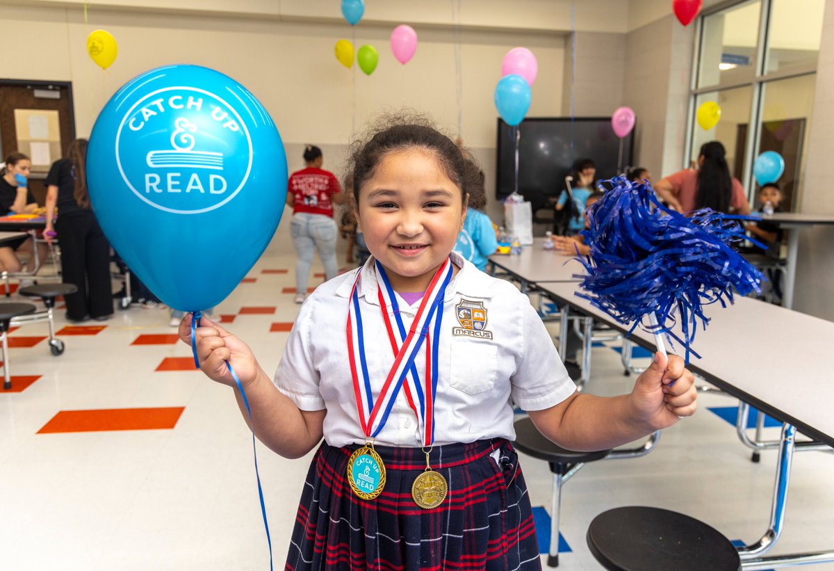 While we prepare for Day 2 of Reading Rallies week, take a look at the cheers and medals from yesterday's rally at <a href="/Marcus_Mustangs/">Marcus Leadership Academy</a> in <a href="/dallasschools/">Dallas ISD</a>!

#ReadingRally #CatchUpAndRead #DallasReads #LiteracyIsPower