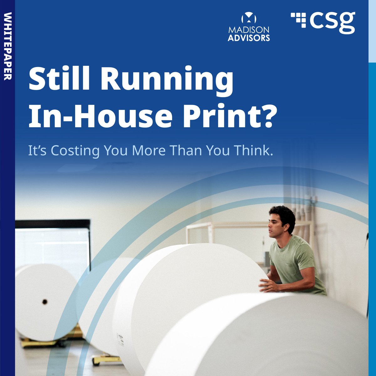 csg_i's tweet image. More P&amp;amp;C insurers are rethinking their print operations as costs skyrocket. 🚀

Madison Advisors’ whitepaper breaks down why outsourcing critical mail isn’t just a cost-saver—it’s a game-changer. 👉 spr.ly/6015NZ3wz

#PCInsurance #PrintOperations