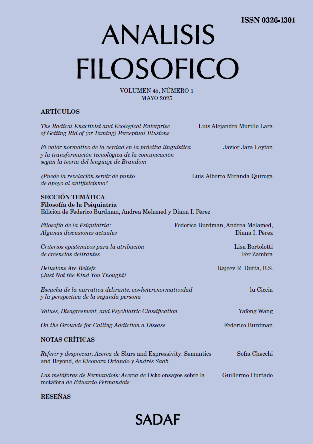 Anunciamos la publicación del volumen 45, número 1, de Análisis Filosófico, la revista científica de acceso abierto de SADAF. analisisfilosofico.org/index.php/af/i…