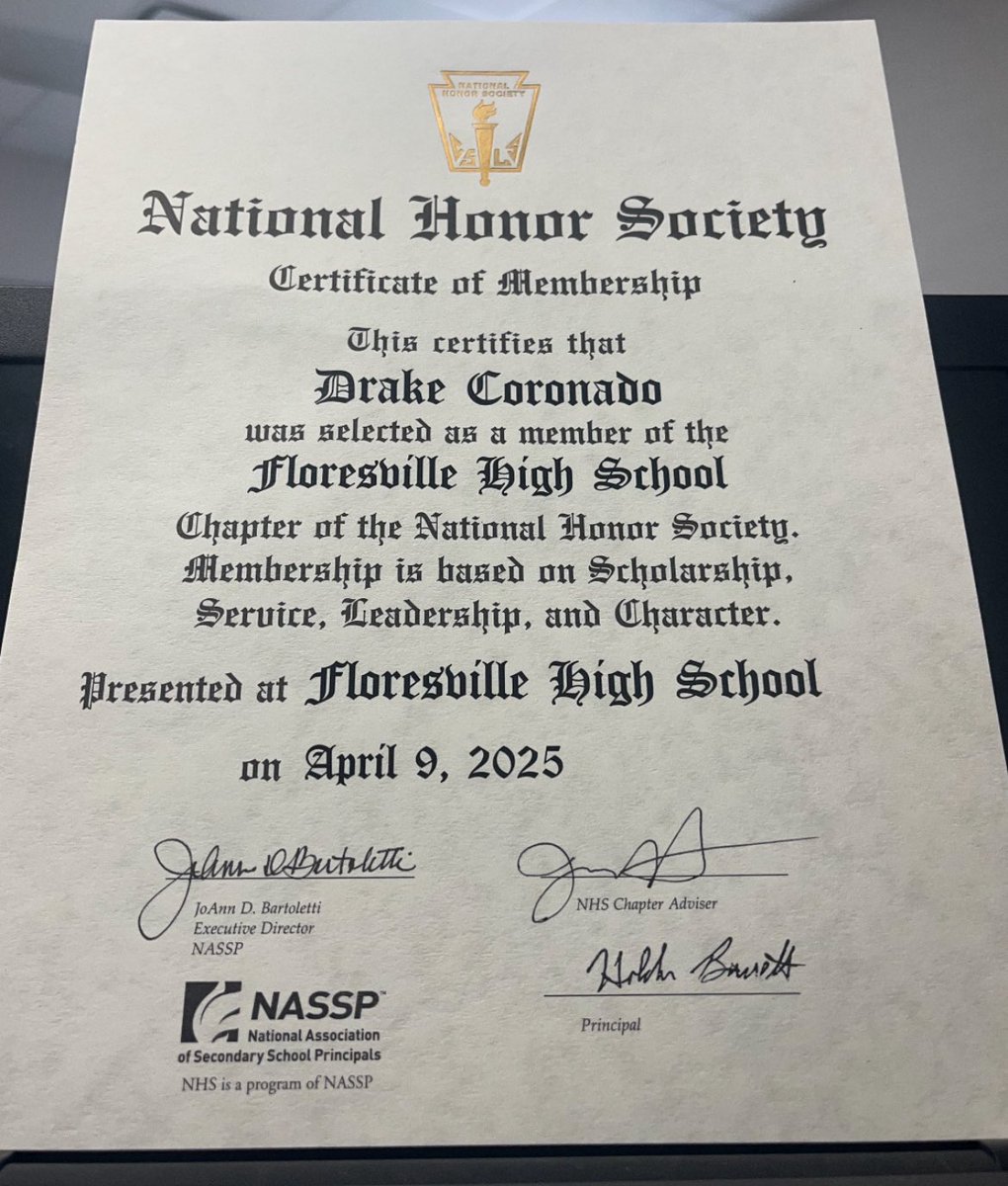 Drake Coronado (@drakecoron4do) on Twitter photo Proud to announce my induction into the National Honor Society. Putting in the work in classroom pays off. <a href="/FloresvilleISD/">Floresville ISD</a> <a href="/FHS_Tiger_FB/">Floresville Tiger Football</a> <a href="/IlyanMartinez/">Coach Martinez</a> <a href="/TheMattValadez/">Coach Valadez</a> <a href="/Coach_Aguero/">Coach Aguero</a> <a href="/CoachTerry77/">Jeff Terry</a> <a href="/CoachPerrone/">Coach Perrone (My Recruits)</a> <a href="/YVQBacademy/">YVQBacademy</a> <a href="/TXRecruits/">Texas Recruits</a> <a href="/recruit210TX/">SATX. Recruit</a> <a href="/SA_HCPreps/">SA_Hill CountryPreps</a> <a href="/satxhsfb/">SATXHSFB</a> Proud to announce my induction into the National Honor Society. Putting in the work in classroom pays off. <a href="/FloresvilleISD/">Floresville ISD</a> <a href="/FHS_Tiger_FB/">Floresville Tiger Football</a> <a href="/IlyanMartinez/">Coach Martinez</a> <a href="/TheMattValadez/">Coach Valadez</a> <a href="/Coach_Aguero/">Coach Aguero</a> <a href="/CoachTerry77/">Jeff Terry</a> <a href="/CoachPerrone/">Coach Perrone (My Recruits)</a> <a href="/YVQBacademy/">YVQBacademy</a> <a href="/TXRecruits/">Texas Recruits</a> <a href="/recruit210TX/">SATX. Recruit</a> <a href="/SA_HCPreps/">SA_Hill CountryPreps</a> <a href="/satxhsfb/">SATXHSFB</a>