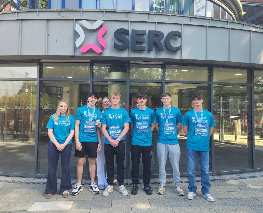 SERC (@s_erc) on Twitter photo SERC Uniformed Protective Services students recently took part in the Belfast City Marathon Team Relay and completed with a respectable time of 3 hours 56 minutes raising an amazing £916 (with gift aid) for <a href="/CancerFocusNI/">Cancer Focus Northern Ireland</a>
ow.ly/a4ry50VSjbe
#BetterOffAtSERC SERC Uniformed Protective Services students recently took part in the Belfast City Marathon Team Relay and completed with a respectable time of 3 hours 56 minutes raising an amazing £916 (with gift aid) for <a href="/CancerFocusNI/">Cancer Focus Northern Ireland</a>
ow.ly/a4ry50VSjbe
#BetterOffAtSERC