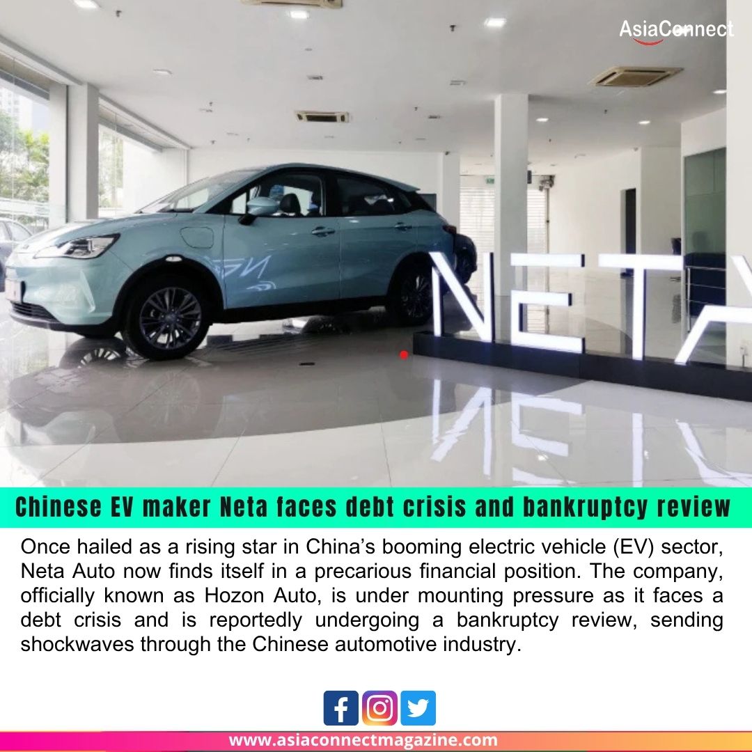 asiaconnectmag's tweet image. ⚡ Once a rising EV star, China’s Neta Auto is now facing a debt crisis and a bankruptcy review after a sharp 16% sales drop in 2023.

Read More :- asiaconnectmagazine.com/chinese-ev-mak…

#NetaAuto #ChineseEV #EVStartupCrisis #HozonAuto