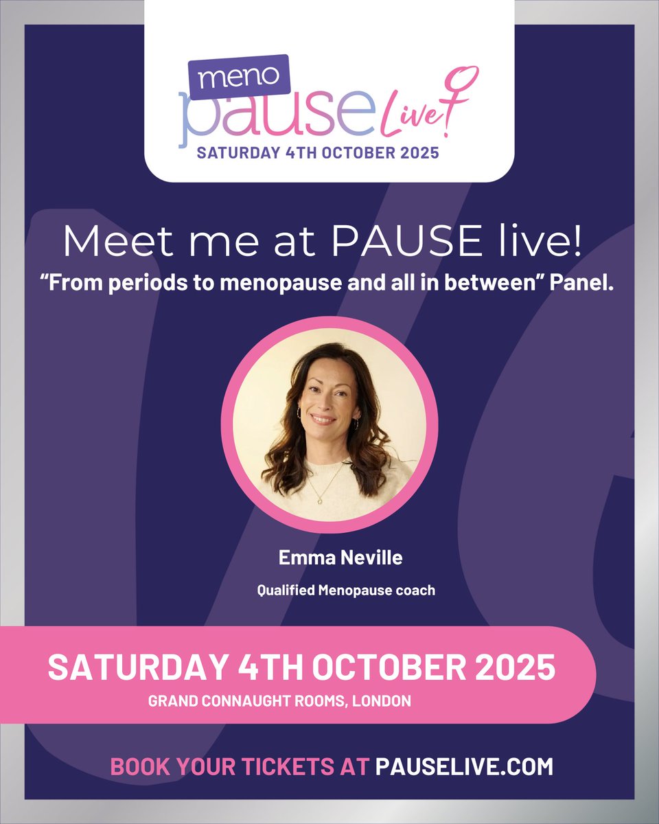 PauseMIA's tweet photo. We’re excited to have Emma Nille speaking on our From Periods to Menopause panel at PAUSE Live this October! Her expertise in women’s health will bring valuable insights to the conversation.

Book Now: https://t.co/Ul7DM6dgFz

#PAUSELIVE #WomensHealth #Menopause https://t.co/8PeeyRDT16