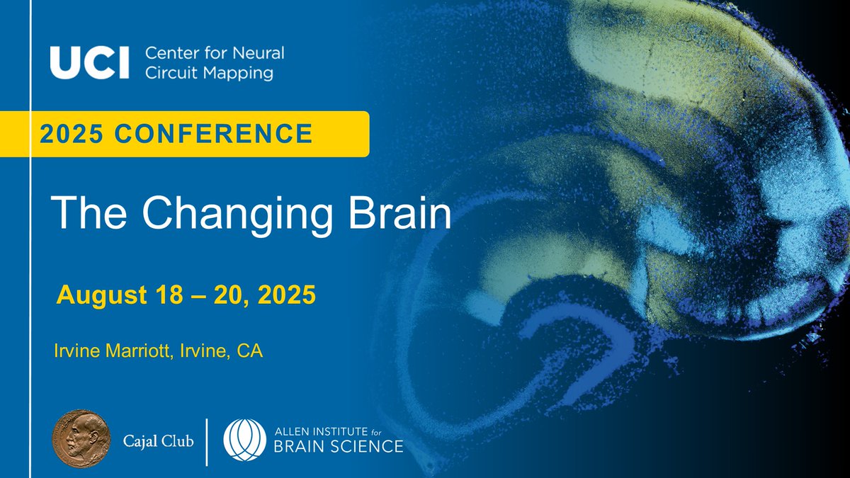 UCI_NeurCircuit's tweet image. 🧠5 Days Left!
Don't miss out--registration closes May 19!
Join us Aug 18-20 for our 2025 Conference: The Changing Brain.
⏳👉bit.ly/4iDebpX