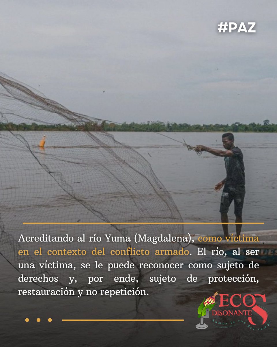 🌊 La JEP reconoció al río Magdalena como víctima del conflicto armado y sujeto de derechos. Fue contaminado, usado para desaparecer cuerpos y afectado por la guerra. Ahora podrá ser defendido legalmente. Un hito para la justicia ambiental en Colombia.
#RíoMagdalena #JEP #Paz