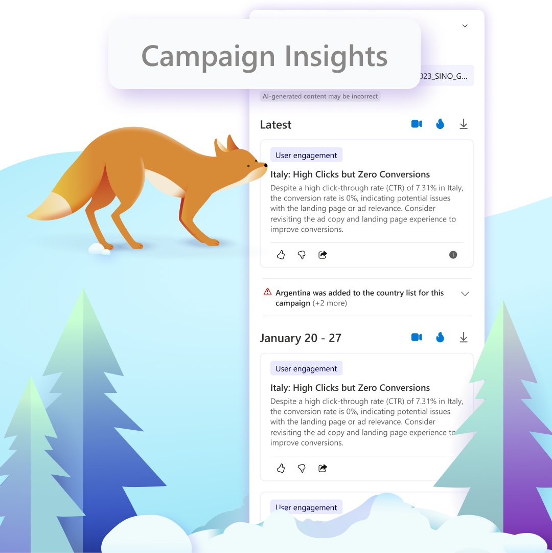 msftClarity's tweet image. 🔥Introducing 𝐂𝐚𝐦𝐩𝐚𝐢𝐠𝐧 𝐈𝐧𝐬𝐢𝐠𝐡𝐭𝐬 inside Microsoft Clarity🤖

We’re thrilled to announce Campaign Insights, a new AI-powered feature enabling Clarity users to fully understand what happens after their users click on their ads, giving them a complete picture of the…