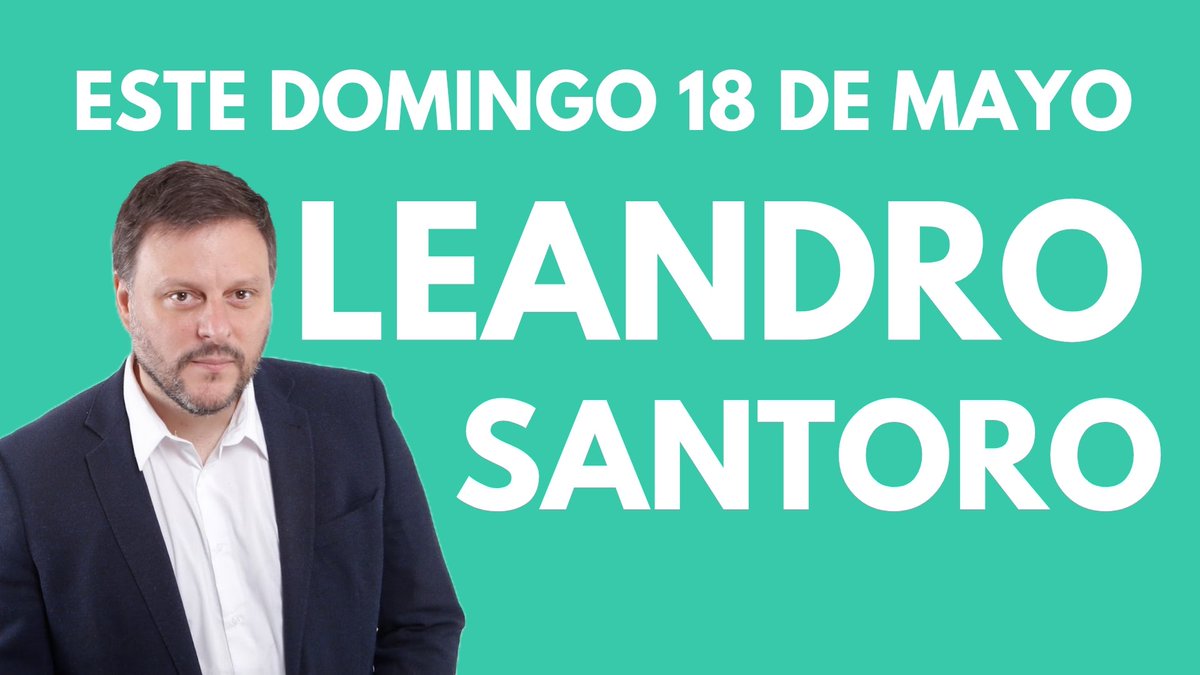 🚨 Este domingo 18 de mayo. Todos a votar a Santoro. 🚨

LIKE ❤️ Y RETUIT 🔃