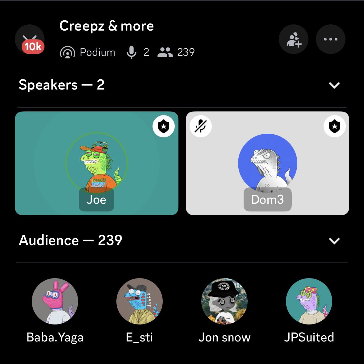 Creepz just had an update in discord with <a href="/jo3car/">JOE</a> and <a href="/dom3xyz/">Dom</a> 🕯️

Here is a tldr:

- Games are coming soon (incl. playtests with the team)
- Token incoming (waiting on best timing)
- Merch collection 2 ready (partners begging to release)
- TV show going slow, but still on track