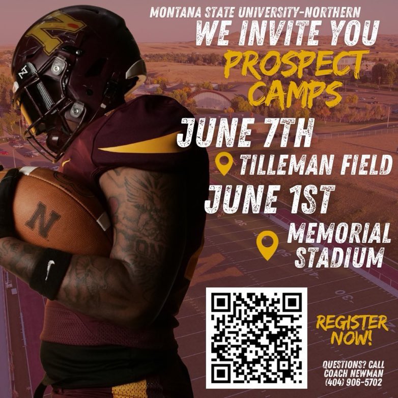 Thank you Coach for the personal invite to your camp! <a href="/Coach_Brooks15/">Coach Brooks</a>