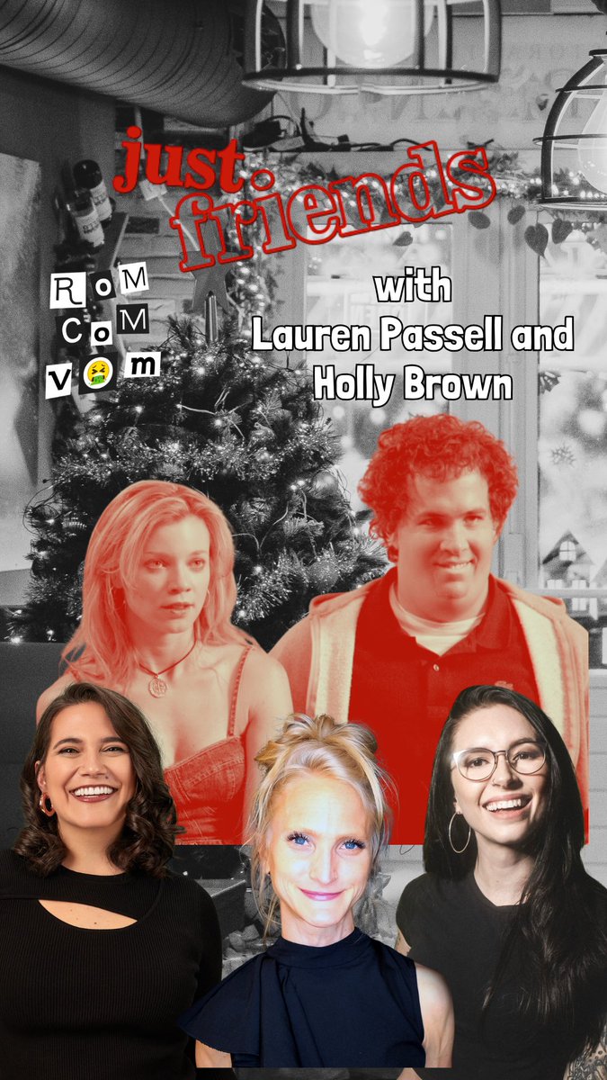 SexEdwithDB's tweet photo. We’re back, baby! 🥳 Today we’re covering #JustFriends on Rom Com Vom with the hilarious @ItsHollyBrown and the iconic @laurenpassell from @tinkmediaco! 💅🏼 https://t.co/Q7oJgsNhvP