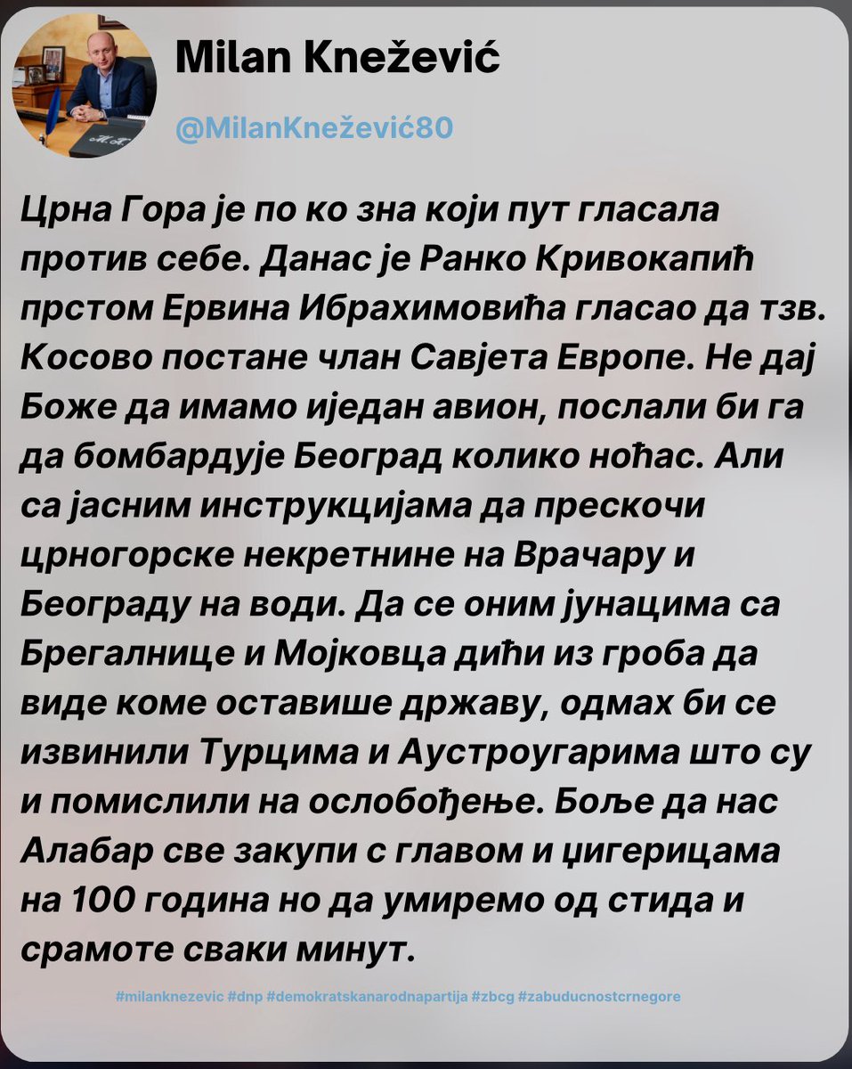 Milan Knežević (@milanknezevic80) on Twitter photo 