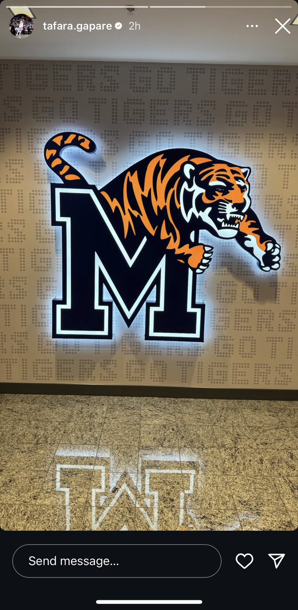 Looks like former Maryland forward Tafara Gapare is visiting Memphis today, according to his IG.

The 6-foot-9 junior averaged 3.4 points, 1.9 rebounds and 0.8 blocks this season. Also tallied 5.1 points, 3.5 boards and 1.1 swats per game at Georgia Tech in 2023-24.