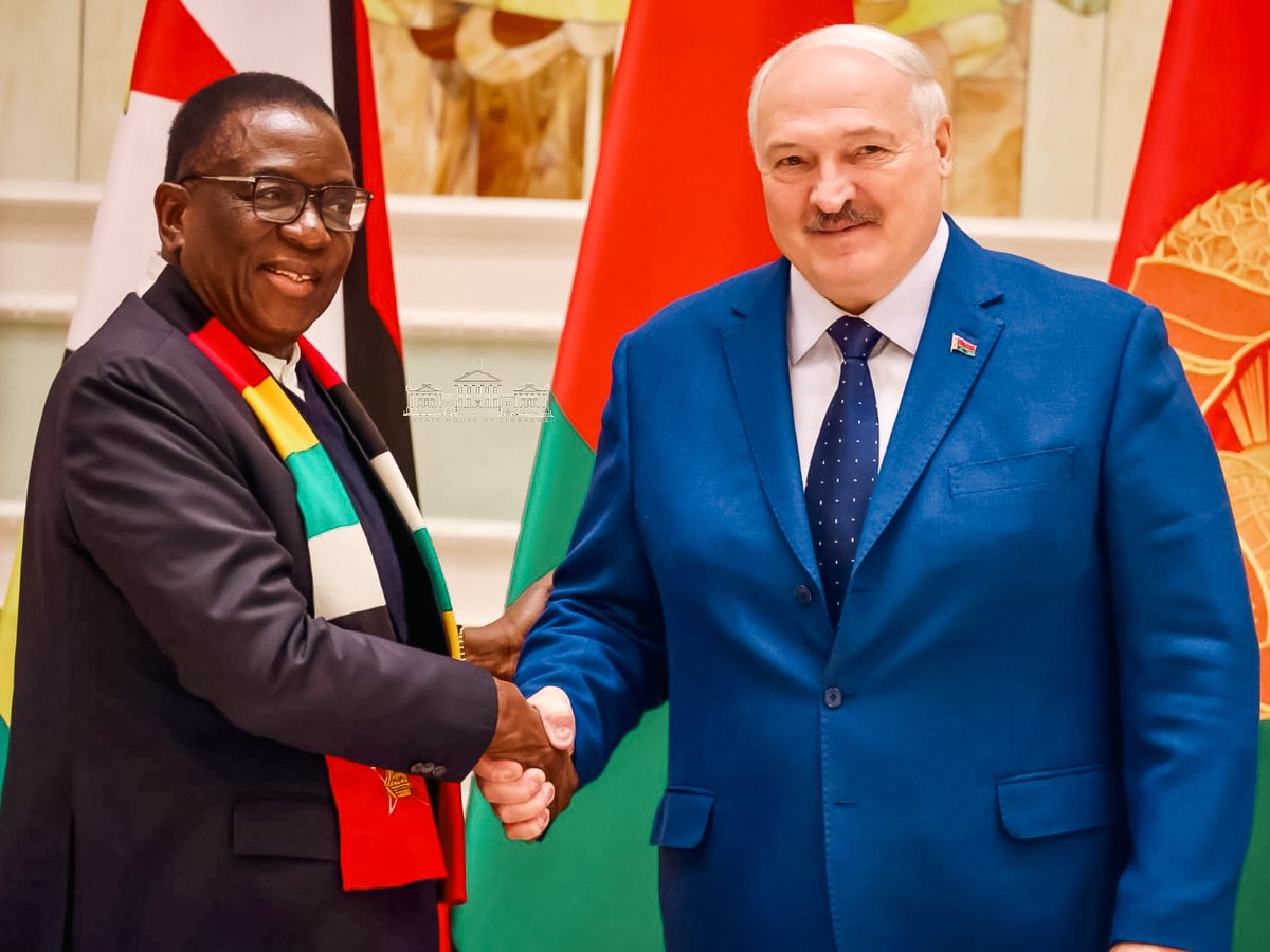 Held productive talks with President Lukashenko of Belarus. We reaffirmed strong ties and agreed to deepen cooperation in industry, energy, health, and more.

We also reiterated our call for the lifting of illegal sanctions on our nations.
#Zimbabwe #Belarus Relations