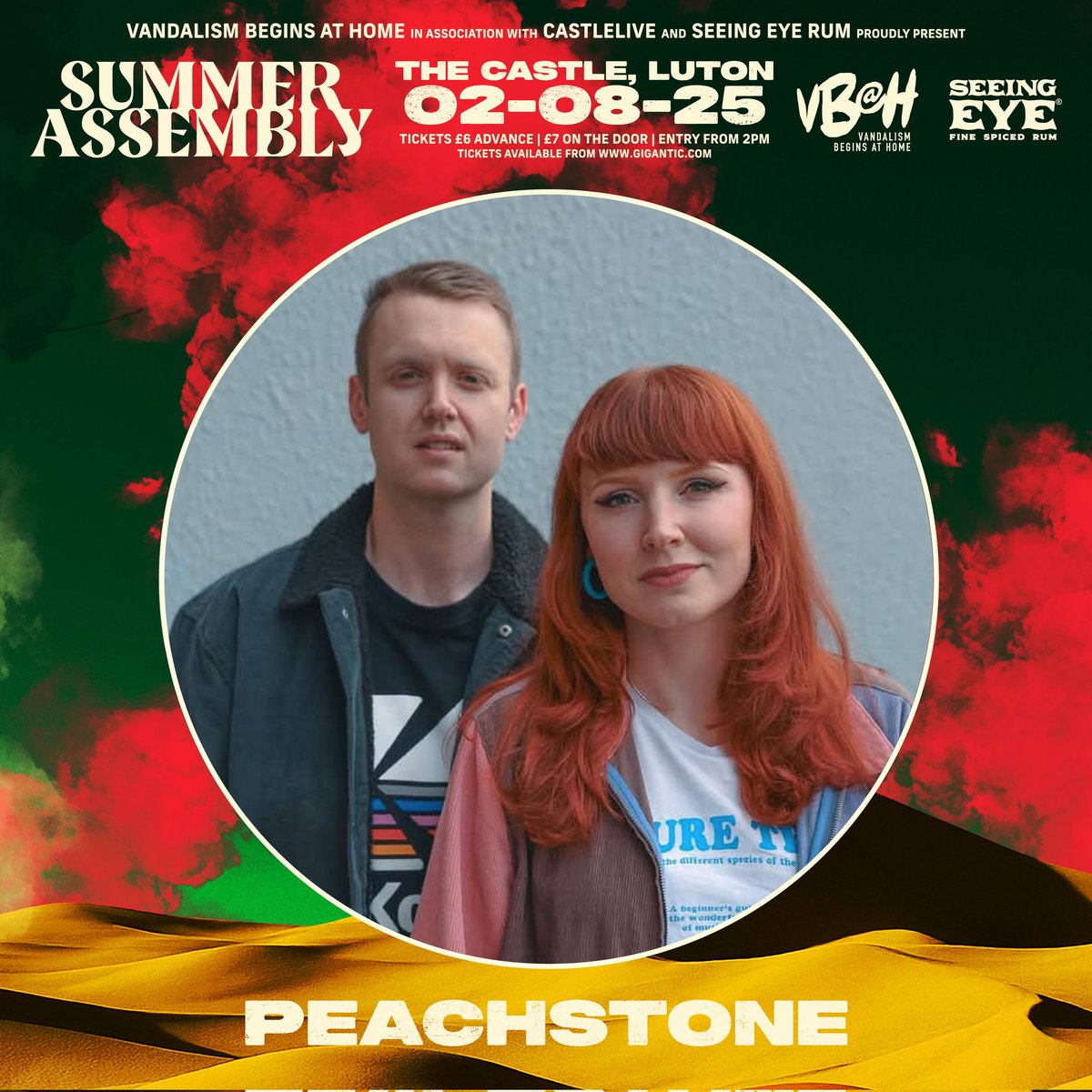 Vandalism Begins At Home (@vbahrecords) on Twitter photo SUMMER ASSEMBLY 2025
Dream-pop duo, <a href="/peachstonemusic/">Peachstone</a>, will be bringing the melodic sunshine to Castle Live on August 2nd..
Get your tickets now 👇
gigantic.com/summer-assembl…
VBAH
✊🧡 SUMMER ASSEMBLY 2025
Dream-pop duo, <a href="/peachstonemusic/">Peachstone</a>, will be bringing the melodic sunshine to Castle Live on August 2nd..
Get your tickets now 👇
gigantic.com/summer-assembl…
VBAH
✊🧡