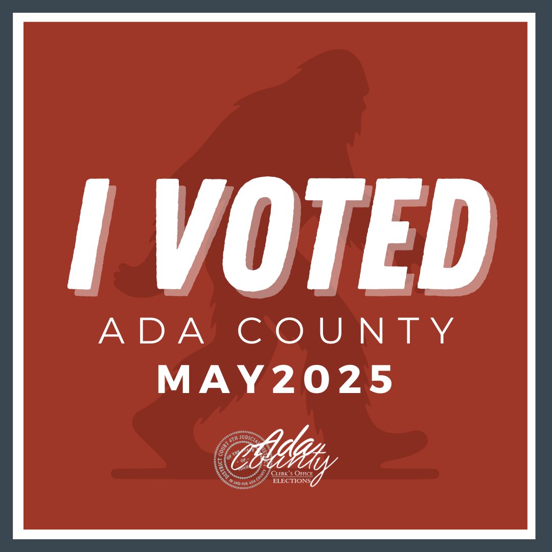 Have you voted yet? Polls are open
from 8 a.m. to 8 p.m. today.🕐

📍Not sure where your polling place is? We've got you
covered. Find your polling place here: gisprod.adacounty.id.gov/apps/electiond…