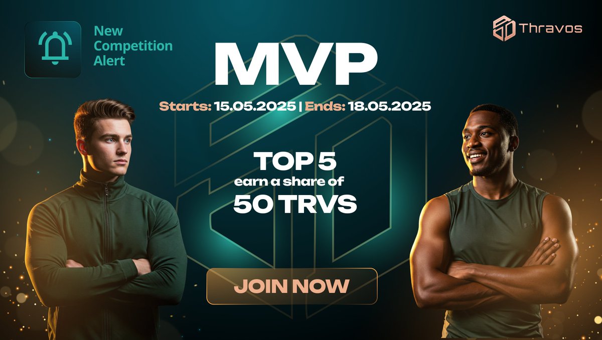 🔔 New Competition Alert!

Ready to prove your grind?

📅 Starts: May 15 | Ends: May 18
🏆 Top 5 earn a share of 50 TRVS

Train hard. Rank up. Get rewarded.

Let’s see who dominates the board. 👊

👉 Join now: app.thravos.io