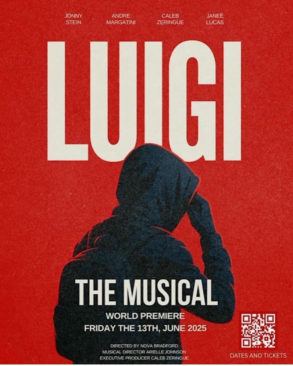 Word is that the musical about Luigi Mangioni has already sold out