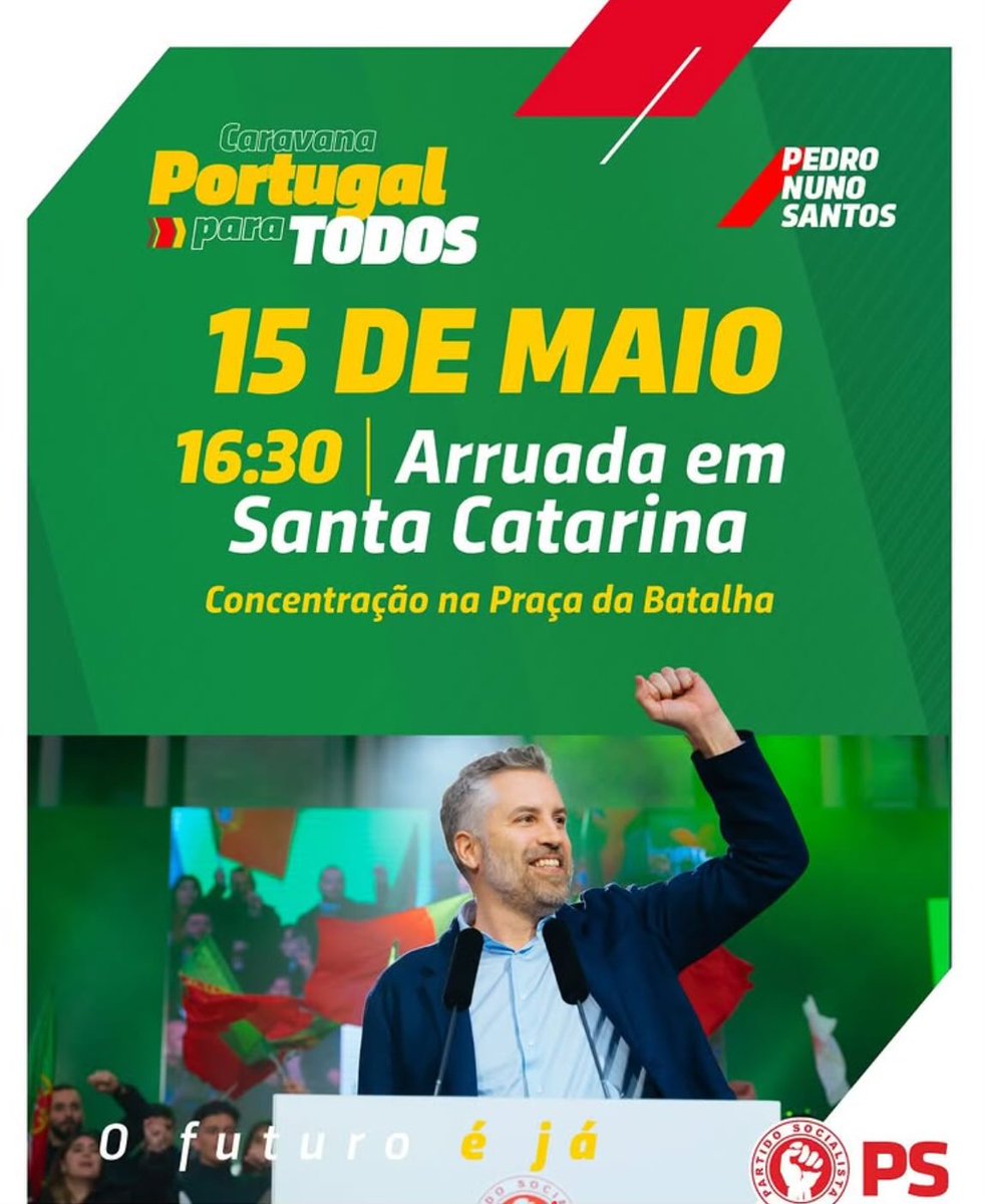 Amanhã todos os caminhos vão dar a Santa Catarina no Porto! Juntem-se a nós nesta arruada! 

O futuro é ja, vamos! 🌹✊🏻