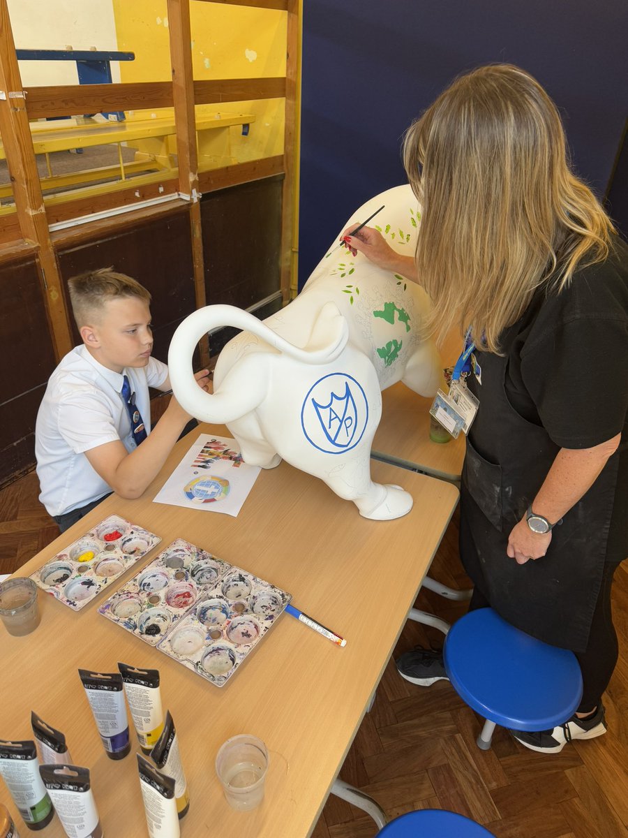 The painting of the bull has begun! Watch this space for progress reports. #bullsinthecity happy to be supporting <a href="/brumshospice/">Birmingham Hospice</a>
