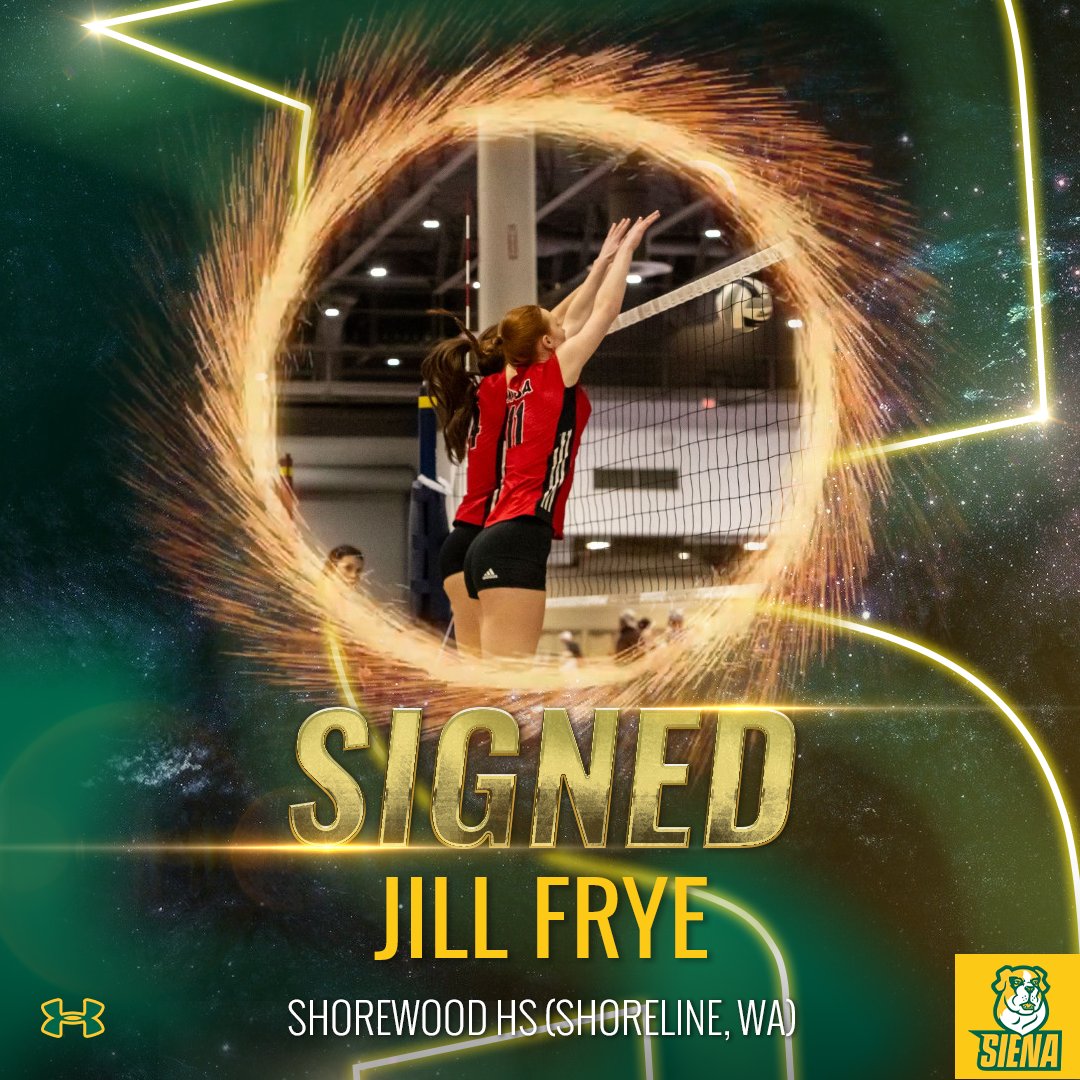 📝 Please join us in welcoming our newest #SienaSaints❗️ 

Next 🆙 is Jill Frye, a 6-foot-2 middle hitter from Shoreline, WA!

Welcome to our Siena family, Jill!

#MarchOn x #MAACVB x #NCAAVB