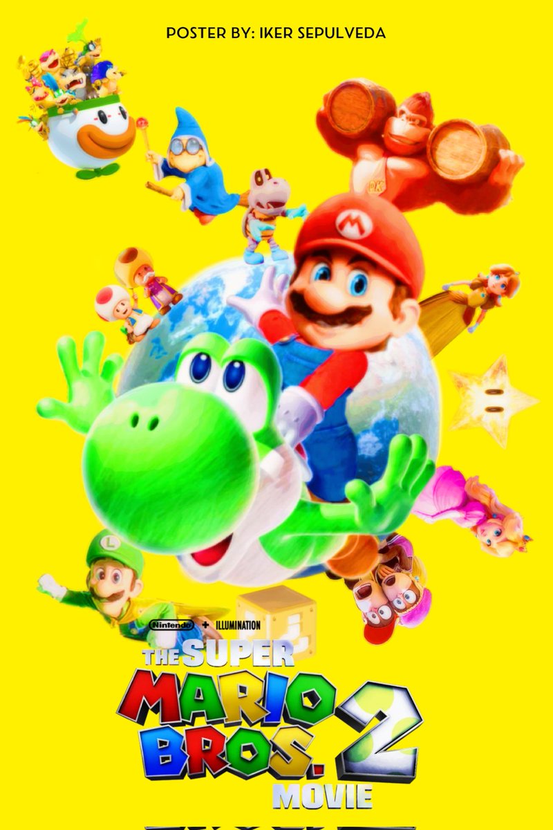 Yandere_Senpai_'s tweet image. Super Mario World...
ITS A BLAST!
Super Mario World Movie
Fan art by me.
#supermario
#SuperMarioWorld #Supermariomovie #SuperMarioBros #marioworld #Mario #mariomovie #mariobros #fanart #artworks #fanposter #poster #Nintendo #NintendoSwitch2