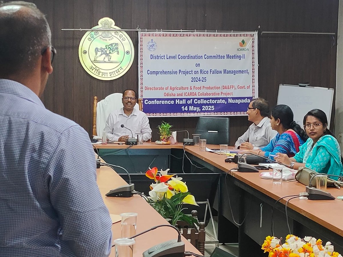 Kishor Behera (@drkishorbehera) on Twitter photo DLCC Meeting-II of CPRFM conducted today at Nuapada, Odisha under the chairmanship of Collector and DM. <a href="/ICARDA/">ICARDA</a> shared project progress, learning, and way forward including a short training video on pulse crops. <a href="/krushibibhag/">କୃଷି ବିଭାଗ, ଓଡ଼ିଶା</a> <a href="/ShivKAgrawal/">Shiv Agrawal</a> DLCC Meeting-II of CPRFM conducted today at Nuapada, Odisha under the chairmanship of Collector and DM. <a href="/ICARDA/">ICARDA</a> shared project progress, learning, and way forward including a short training video on pulse crops. <a href="/krushibibhag/">କୃଷି ବିଭାଗ, ଓଡ଼ିଶା</a> <a href="/ShivKAgrawal/">Shiv Agrawal</a>