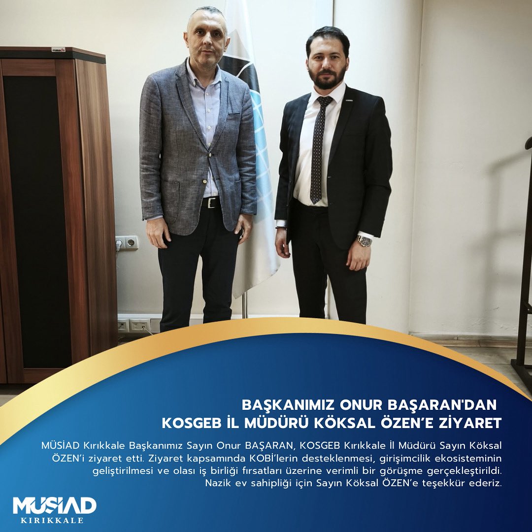 MUSIADKirikkale's tweet photo. #işbirliği #güçbirliği #gelişim #istihdamakatkı #millisermaye #ekonomiyekatkı https://t.co/Oq3P3gHEX9
