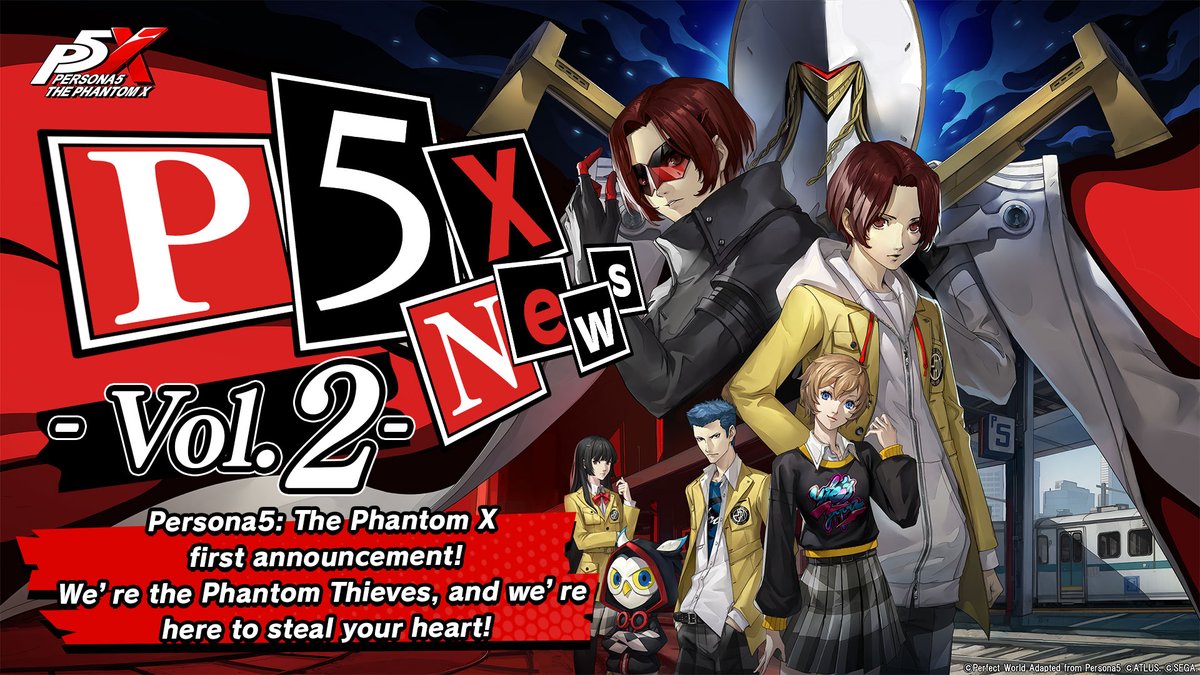 ◤Retake Your Desire◢​​
P5X News -Persona5: The Phantom X first announcement! We’re the Phantom Thieves, and we’re here to steal your heart!-

How BIG will the announcement be?!

📅 5/15 (Thu.) 7:00 AM PT
📺 youtube.com/watch?v=yQsdIW…
🎩 Host: Neki Matsuzawa
🎩 Guests:
Kaede Hondo,