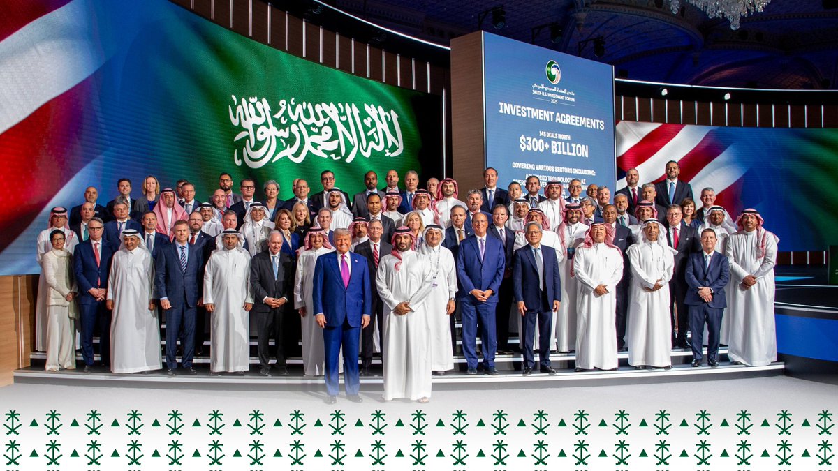 منتدى الأمس لم يكن اقتصاديًا فقط، بل تجسيداً لرؤية قيادة رشيدة جعلت من خدمة المواطن، ودعم قضايا الأمة، أساساً لكل خطوة تنموية، في ظل توجهات سمو ولي العهد الأمير محمد بن سلمان.

#القمة_السعودية_الأمريكية
#SaudiUSsummit