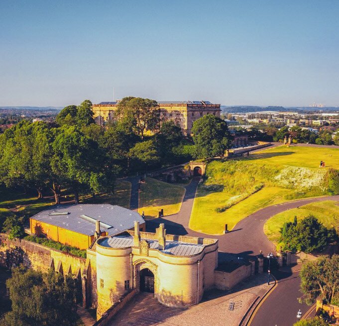 Nottingham Castle bathed in the late afternoon Sunshine! ☀️❤️