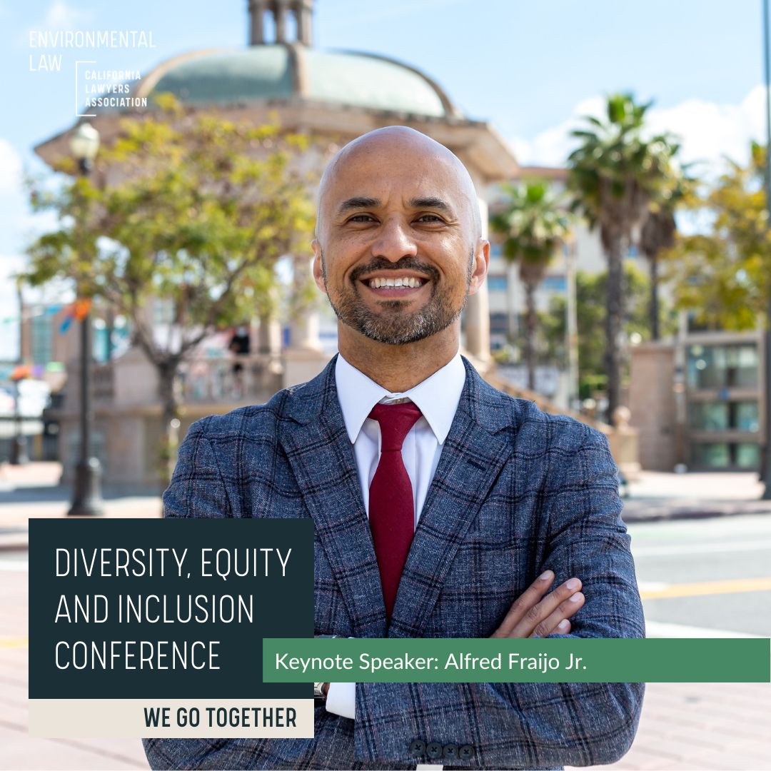 🌟 Keynote Spotlight: Alfred Fraijo Jr. 🌟
Join us June 6 at Loyola Law School, LA, for the DEI Conference featuring Alfred Fraijo Jr., CEO of Somos Group.

Virtual Reg Now Open: bit.ly/42DHRhZ
🤝 Sponsor Today: bit.ly/42Vz8bk

#DEI #EnvironmentalLaw #CLA
