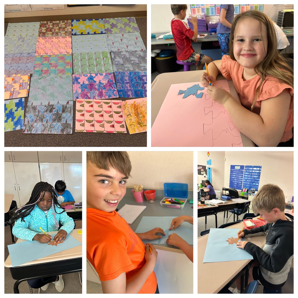 Eagle Crest Elementary (@eaglecrestes) on Twitter photo 🔷 Our 4th graders explored the art and math of tessellations this week! Projects like these spark creativity, build spatial reasoning, and help students see the beauty of patterns in the world around them. #StVrainStorm @SVVSDSupt <a href="/SVVSDdeputy/">Jackie Kapushion, Ed.D.</a> <a href="/BuchlerStVrain/">Matt Buchler</a> 🔷 Our 4th graders explored the art and math of tessellations this week! Projects like these spark creativity, build spatial reasoning, and help students see the beauty of patterns in the world around them. #StVrainStorm @SVVSDSupt <a href="/SVVSDdeputy/">Jackie Kapushion, Ed.D.</a> <a href="/BuchlerStVrain/">Matt Buchler</a>
