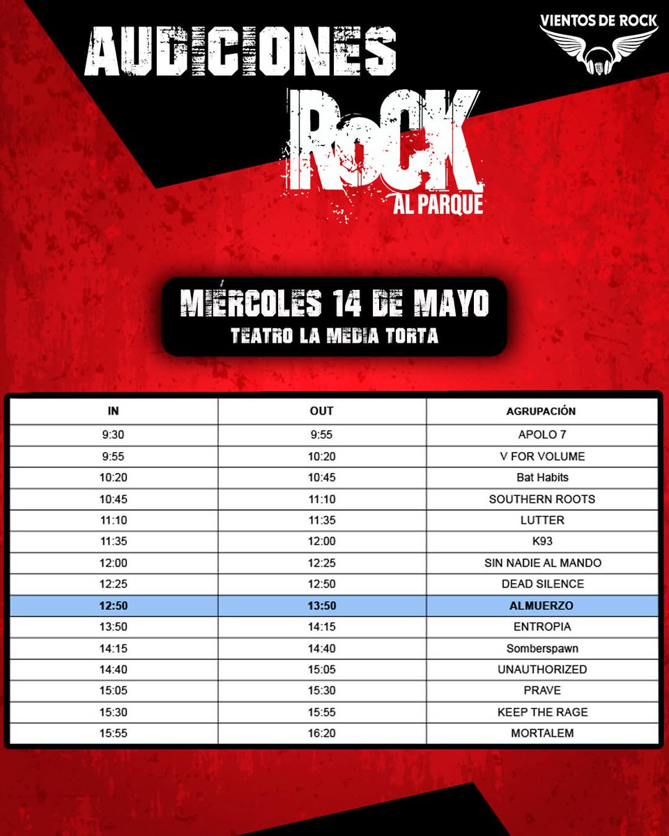 HOY estaremos presentando nuestras audiciones para Festival <a href="/rockalparquefes/">RockalParqueOFICIAL</a> 2025 🤘🏼

Mil gracias por el apoyo que nos han brindado 💀🤘🏼

<a href="/idartes/">Idartes</a>

#RockAlParque2025
#Idartes
#RockAlParque
#MORTALEM
#TotalDeathMetal
#DeathMetal
#RockBogotá
#RockColombiano
