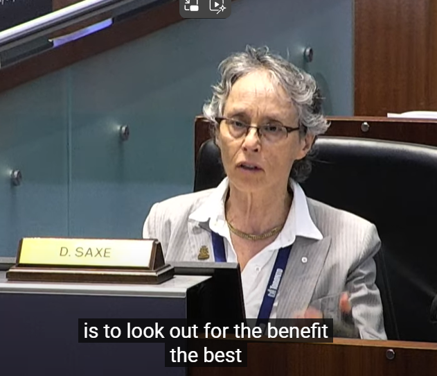 The TTC chair, board members and staff all abandoned the false allegations against Henry Dundas.  <a href="/DianneSaxe/">Dianne Saxe - Toronto City Council Ward 11, UR</a> said, in fact, that she accepts our family's position that Henry Dundas was an abolitionist who opposed both slavery and the slave trade. Other board members agreed.
