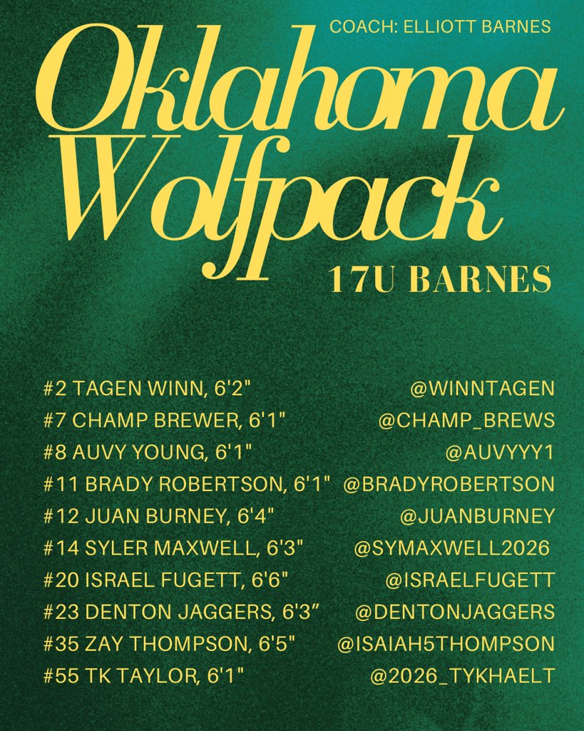 Coaches 🚨Schedule and roster for Wichita Live Period this weekend ‼️