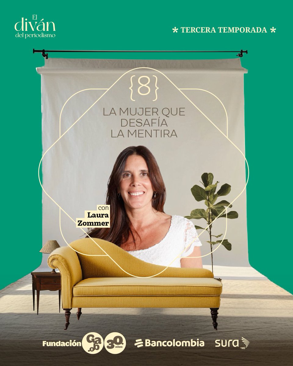 Fundación Gabo (@fundaciongabo) on Twitter photo 🔎 ¿Quién chequea al poder?
En el último episodio de #ElDivánDelPeriodismo, <a href="/lauzommer/">Laura Zommer</a>, ganadora del #PremioGabo2025, habla con <a href="/YolandaRuizCe/">YolandaRuizCeballos</a> sobre fact-checking, desinformación y el periodismo que incomoda al poder.
🎧 Disponible en video y en todas las plataformas de 🔎 ¿Quién chequea al poder?
En el último episodio de #ElDivánDelPeriodismo, <a href="/lauzommer/">Laura Zommer</a>, ganadora del #PremioGabo2025, habla con <a href="/YolandaRuizCe/">YolandaRuizCeballos</a> sobre fact-checking, desinformación y el periodismo que incomoda al poder.
🎧 Disponible en video y en todas las plataformas de