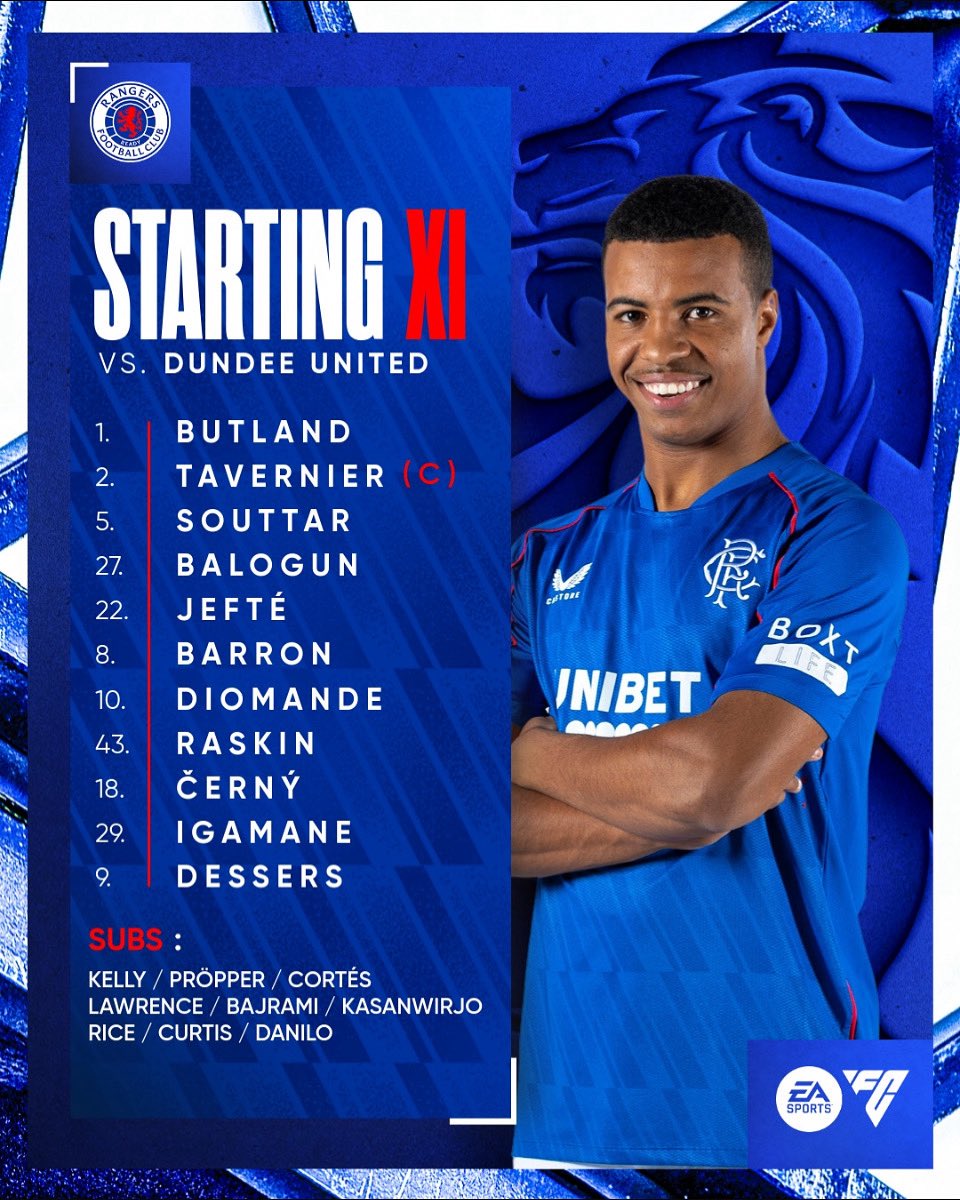 Tonight’s starting 11