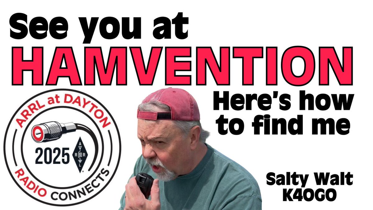 Hamvention 2025 - Here’s to find me youtu.be/8e9LMv6Zm7I?si… via <a href="/YouTube/">YouTube</a> #hamvention #HamRadio