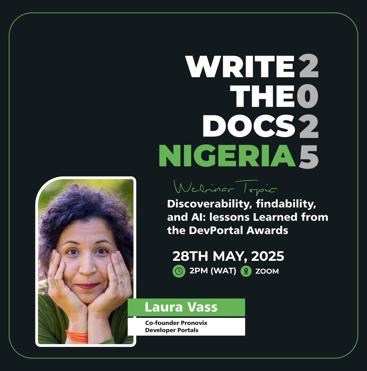 This talk takes a strategic deep dive into the evolving standards of developer experience and examines how award-winning dev portals implement discoverability and findability as pillars of content architecture and interaction design.

Add to calendar!

meetup.com/write-the-docs…
